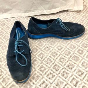 Cole Haan Blue Suede Shoes
